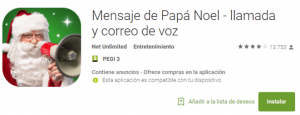 Mensage de Voz de Papa Noel